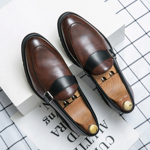 Chaussures de mariage pour homme, pointues, noires, grandes tailles 38-48 - Product Image 1