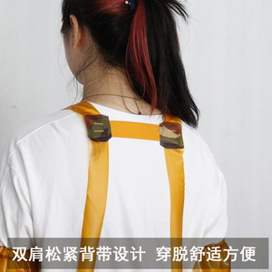 PVC Bib Apron Double Shoulder Waterproof Oil Resistant Chemical Resistant Heavy Duty Work Apron For Men Women Adults - Product Image 4