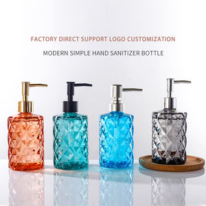 Distributeur de savon mousse en verre moderne de haute valeur de 400 ml avec pompe en plastique de type pression, rechargeable, pour savon liquide pour les mains, pour la salle de bain - Product Image 4