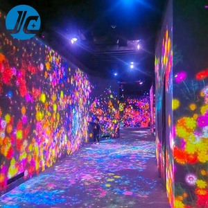 Ba chiều 3D nhập vai KTV phòng tương tác chiếu màn hình chiếu tương tác hệ thống quảng cáo hang động tương tác - Product Image 6