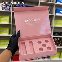 Boîtes magnétiques personnalisées haut de gamme pour flacons de parfum, emballage cadeau de luxe en carton pour cosmétiques avec insert en éponge