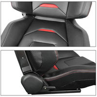Seau sport en cuir universel SIM Accessoires de voiture Simulateur de véhicule Sièges de course réglables