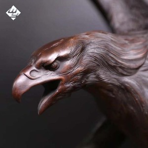 פסל ברונזה גדול של נשר, בגודל טבעי, מעוצב בהתאמה אישית, באיכות גבוהה, לאמנות מודרנית, לפארק או לבית. - Product Image 2