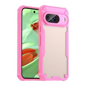 Pour Google Pixel 9 Armor Glaze <span class=keywords><strong>PC</strong></span> Hybrid TPU Phone Case(Pink) - Product Image 1
