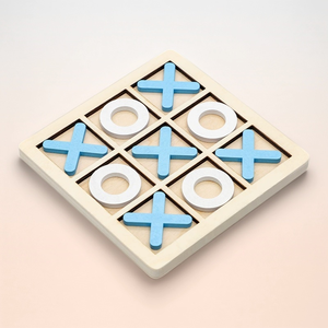 Nhà Máy Bán Buôn Bằng Gỗ Xo Cờ Vua Tic Tac Toe Hội Đồng Quản Trị Trò Chơi Gia Đình Trẻ Em Câu Đố Trò Chơi Trẻ Em Đồ Chơi - Product Image 1