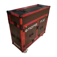 Mallette de vol hydraulique personnalisée pour Midas M32 avec support pour ordinateur portable mallette de vol pour mélangeur numérique d'équipement de musique d'extérieur