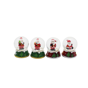 Luxury <b>Christmas</b> Ornament Resin Crafts Snowball <b>Musical</b> Custom Souvenirs <b>Snow</b> <b>Globe</b> Water <b>Globe</b> Handmade Led Lights - Product Image 1