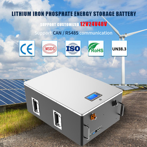 Lifepo4-almacenamiento de energía Solar, paquete de batería de litio y hierro de 12v y 100Ah, larga <span class=keywords><strong>vida</strong></span> útil para autocaravanas y camper - Product Image 3