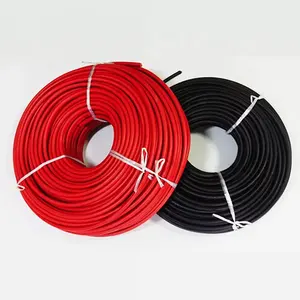 High quality red black xlpo tinned copper twin core 6mm 10mm dc pv solar cable price