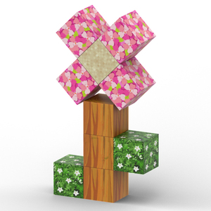 2025 Trending 3d blocco Set magnete il mio mondo cubi giocattoli bambini magia il mio mondo rosa principessa blocchi magnetici per bambino - Product Image 3