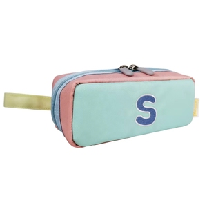 Sac à maquillage personnalisé en tissu, sac d'école mignon avec trousse à crayons pour étudiants, fermeture éclair - Product Image 1