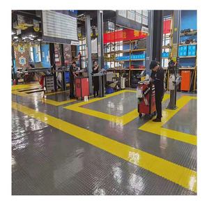 Industrial Workshop Pvc Floor Tiles Anti-slip Interlocking Pvc Flooring Mats for Garage Car Washing Shop - Product Image 5