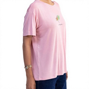 Camiseta Estampada para Mujer, Diseño Gráfico Clásico, Algodón Jersey, Manga Corta, Logotipo Personalizado, Fabricante OEM - Product Image 4