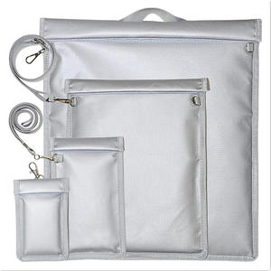 Bolsa de documentos impermeable ignífuga antirrobo, antiseguimiento, 4 Uds., correa de ajuste con llave de coche y bolsa de almacenamiento <span class=keywords><strong>para</strong></span> teléfono, producto de archivo - Product Image 1