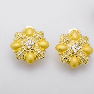 Ensemble de bijoux de mariée élégant en or 14 carats Sid Gold avec zircon pour femmes - Dropshipping Bijoux de mariée indiens - Product Image 3