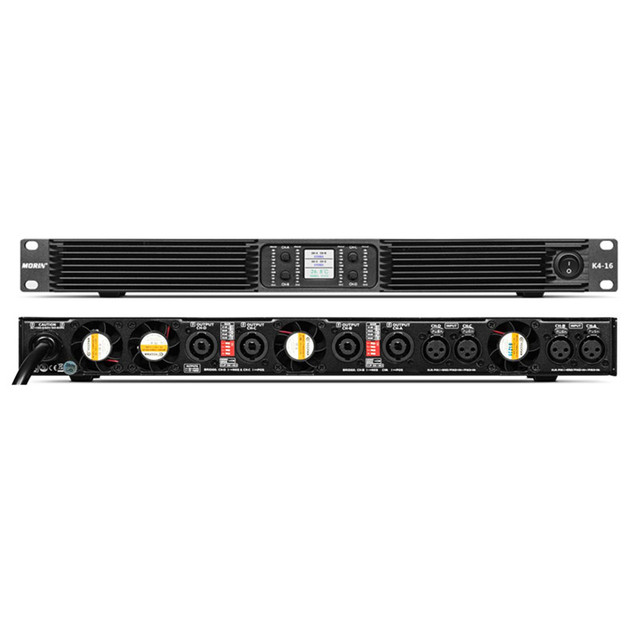 K416 Professional Class D Power Amplifier 1600 Watts X 4 Channel 1U Amplifier