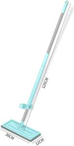 Herramienta de Limpieza para el Hogar, Mopa de Limpieza de Pisos con Sistema de Escurrido Manual, Mopa de Microfibra para Limpieza de Ventanas, Mopa Plana de Microfibra - Product Image 2