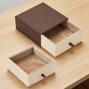 Boîte cadeau en papier kraft gaufré en gros avec tiroir pour cadre photo et bougie - Product Image 5