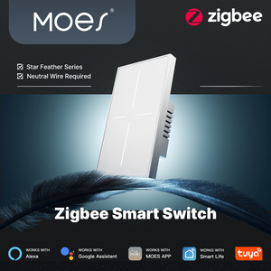 Moes ZigBee Thông Minh Chuyển Đổi Ánh Sáng 2in1 Dây Trung Tính Yêu Cầu Loại 120 Tuya Ứng Dụng Điều Khiển Từ Xa Alexa Google Nhà Sao Lông Thiết Kế - Product Image 4