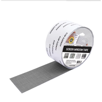 Ruban de réparation auto-adhésif en fibre de verre pour moustiquaires, bande de renforcement noire pour écrans déchirés, portes, moustiquaires, camping-cars et réparations domestiques
