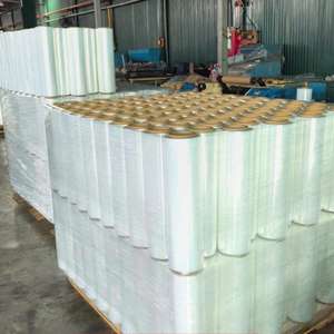 Industrial Grade PE Stretch Film Pallet <b>Wrap</b> | LLDPE <b>Clear</b> Plastic Stretch <b>Wrap</b> for Hand <b>Wrap</b> and Machine Use - Product Image 2