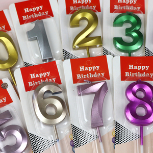 Glitter oro numero uno torta candela Logo personalizzato intagliato scatola regalo di <span class=keywords><strong>compleanno</strong></span> per decorazioni di Pasqua feste di Capodanno decorazioni per la casa - Product Image 4