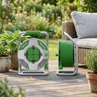 Kunststoff-Kabeltrommel, leer, mit 4 Steckdosen, 10M, 20M, 30M, 50M, Verlängerungskabel, 13A, 250V, Kupferkern, Universal
