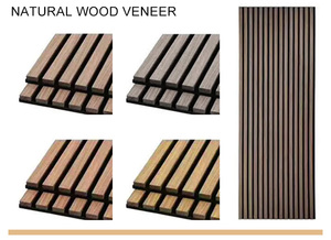 Thân thiện với môi cách âm với gỗ hiện đại đá đen thiết kế gỗ kết thúc Acoustic Panel tường - Product Image 4