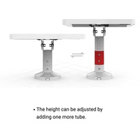 SC-1201 POS Retail Self-Service Anti-Vol Kiosque De Bureau Stand Haute Réglable Verrouillable Tablette Boîtier pour ipad