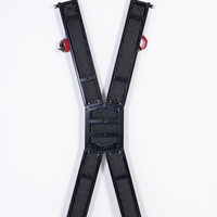 Cadre de Contrainte Pliant Portable Noir 100% Étanche BDSM X Cross avec Menottes Rembourrées pour Jeux Coquins en Couple dans la Chambre