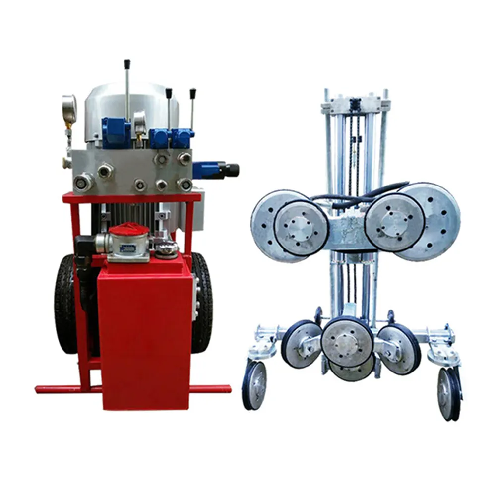 Hydraulic granite marble diamond wire saw cutting machine price