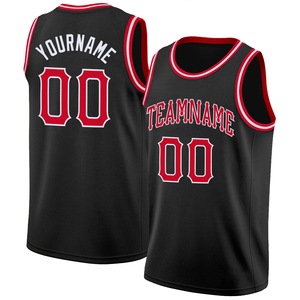 Camiseta de Baloncesto Personalizada con Bordado, Sublimación, Secado Rápido, Conmemorativa, Uniforme Negro y Rojo de Tampa Bay <span class=keywords><strong>Tennessee</strong></span> - Product Image 6