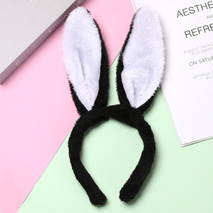 DAMAI Wholesale Plush Bunny Ear Headbands for Kids & Adults Cute Rabbit Hair Hoop Hair Accessories Fashionable Hair Decorations - Product Image 6