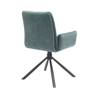 Chaise d'ordinateur en tissu de style nordique moderne avec coussin confortable et moelleux pivotant pour la maison, le bureau, le salon et l'hôtel