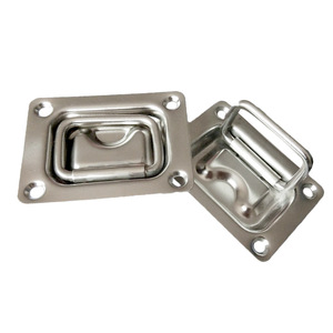 Anillos de Acero Inoxidable de 76*56 mm con Mango Cuadrado, Pestillos de Piso Marinos y Herrajes para Cubiertas de Escotillas para Lanchas Rápidas y Yates - Product Image 1