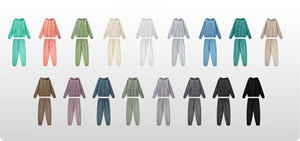 H5371 Sweat-shirts pour hommes personnalisés, multicolores, unisexes, à motif de dessin animé, col montant, doublure en polaire, automne - Product Image 5