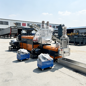 Support Custom Output Electric Industrial Plastic Rigid Scrap Melting Extruder Factory Supplier Grinder Unit Single Stage HDPE - Product Image 5