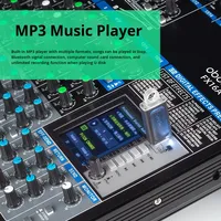 Console de mixage professionnelle tout-en-un T-FX16A 16 canaux avec effets DSP, réverbération, pour scène, mariage, karaoké à domicile