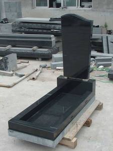 Monuments funéraires en granit noir absolu, design moderne américain pour jardin - Product Image 3