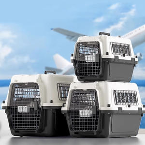 Oem Iata vliegtuigtransportbak plastic kattenbak luxe grote kennel op wielen huisdier reisdrager kooi hoge zware hondenbench - Product Image 3