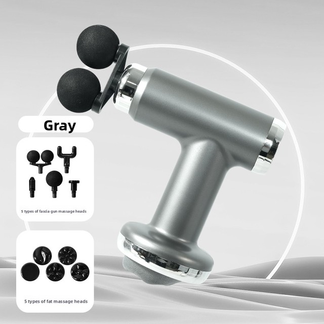 Hot Sale Dropshipping  Mini Massage Gun Electric Vibrator Handheld Fascia Gun with 10 Heads for Muscle Physiotherapy Health Care