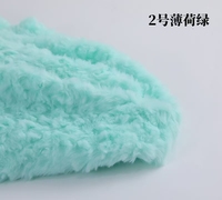 Tissu en fourrure de lapin 100 % polyester brossé, écologique, doux, poids moyen, 420 GSM, pour vêtements de filles - Stock disponible