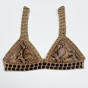 Top Bikini all'Uncinetto Fatto a Mano con Perline Verde Smeraldo, Laccio da Donna, Stile Boho, per Mare, Resort, Vacanze, Feste, OEM - Product Image 4