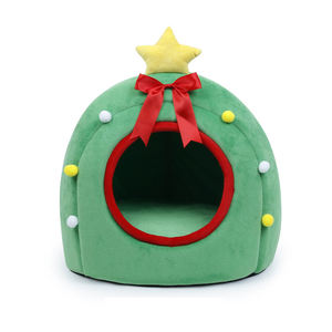 Neue Weihnachten Luxus Haustier Betten Zubehör Cat Condo Stoff Cat Dog House Bett - Product Image 5
