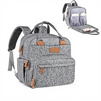 Bolsa de Maternidad Personalizada, Superventas Transfronterizas, Mochila con Cierre, Impermeable, Multifuncional, de Gran Capacidad, Oxford, para Botella Térmica