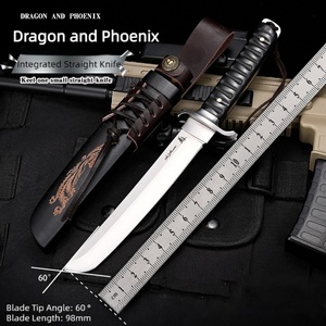 Cuchillo de acero 3Cr13mov Big Ma Shi para camping al aire libre con mango de madera, personalizable, para bricolaje, regalo, cuchillo para alimentos y frutas - Product Image 2