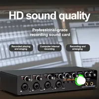 2023 Xtuga E-44 Neues Upgrade 24Bit 192KHz 4 Eingänge 4 Ausgänge Tragbare Studio-Aufnahme-Soundkarte USB-Audio-Interface