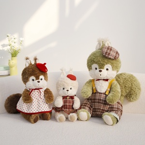 Adorable Peluche Souris <span class=keywords><strong>Dessin</strong></span> <span class=keywords><strong>Animé</strong></span> Série <span class=keywords><strong>Noisette</strong></span>, Rembourrée en Coton PP Ultra Douce, Jouet Tendance pour Bébé, Cadeau de Nouvel An et d'Anniversaire - Product Image 1