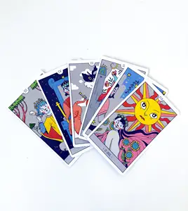 Tarjetas de inscripción personalizadas, juego de mesa con impresión de oráculo, Tarot, oráculo