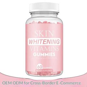 Exportation transfrontalière de <span class=keywords><strong>vitamines</strong></span> gommeuses africaines pour le blanchiment de la peau avec glycine et glutathion, flacon de 60 unités - Product Image 2